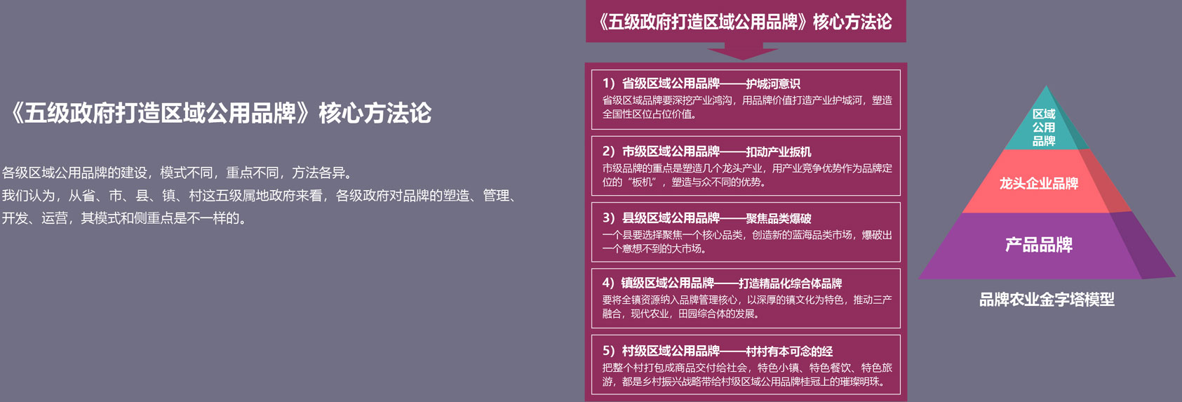 五級(jí)政府打造區(qū)域公用品牌核心方法論